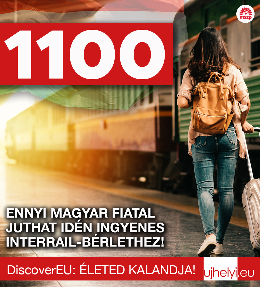 Ujhelyi: 1100 magyar fiatal juthat idén ingyenes InterRail-bérlethez