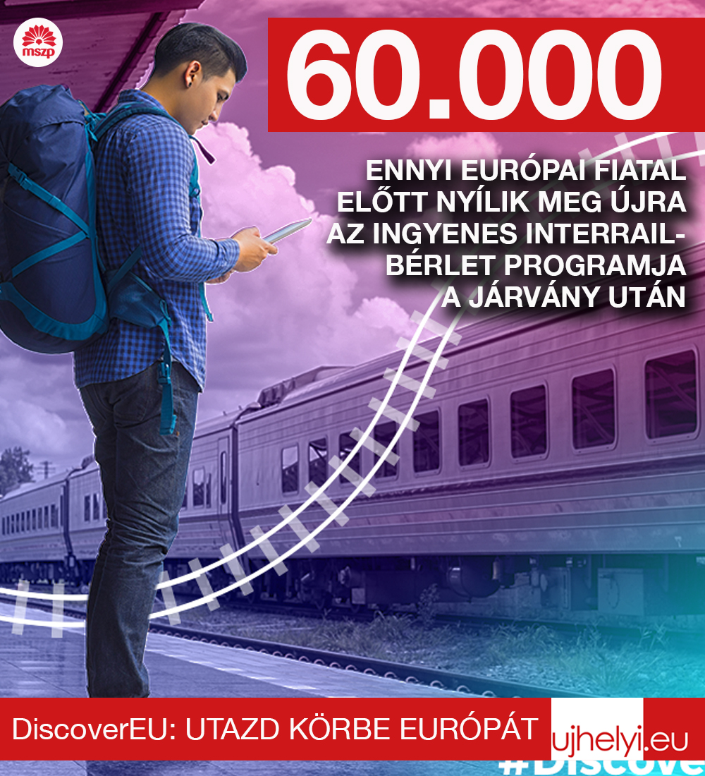 Ujhelyi: hatvanezer európai fiatal juthat idén ingyenes Interrail-bérlethez